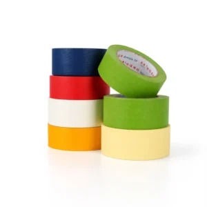 Heat Resistant Crepe Paper Smooth Release Adhesive Roll Masking Tape for Car Body Painting Refinish Work Industrial Protection