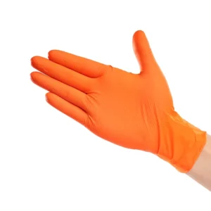 Heavy Duty Chemical Resistant Diamond Textured 8 Mil Mechanic Safety Work 100 Pcs Box Disposable Black Nitrile Gloves