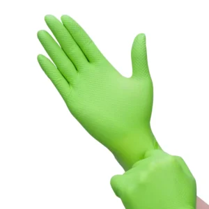 Heavy Duty Diamond Texture Nitrile Disposable Gloves Waterproof