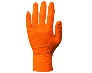 Heavy Duty Diamond Textured Nitrile Gloves Powder Free Automotive Industrial Medical Food Handling Work Gloves