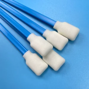 Heavy Duty Plastic Stick Foam Swab with Rectangle Sponge Head for Industrial Cleaning Lab Maintenance Automotive Detailing