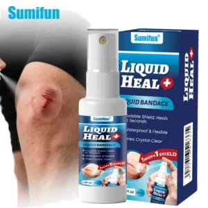 Herbal Health Care Bandage Invisible Shield Heals Seconds Waterproof Flexible Dries Crystal Clear Spray Vitamin E Pain Relief