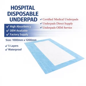 High Absorbency Incontinence Pads Hospital Underpads High Absorbency Incontinence Pad Disposable Underpads for Adults