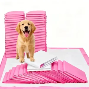 High Absorbency Pet Training Pad Fast Absorption Soft Skin Friendly Leak Proof Bottom Protects Carpets Floors