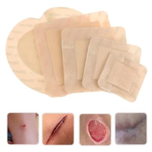 High Absorbency Silicone Foam Dressing Gentle Adhesive Painless Border Removal Self Aiased Wound Bandage for Bed Sore Pressure