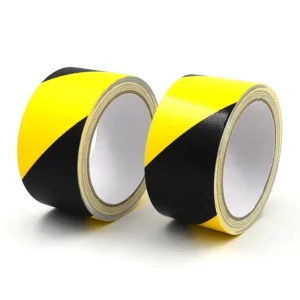 High Adhesion Visibility Quick Adhesive Abrasion Resistance Safety Cloth Hazard Warning Vinyl Floor Marking Duct Tape