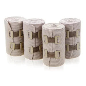 High Compression Elastic Bandage Medical Skin Color with Breathable Copper Clip