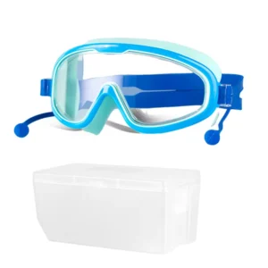 High Definition Waterproof Swimming and Diving Goggles with Large Frame Anti Fog Eye Protection for Adult