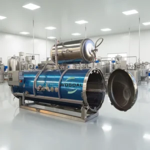 High Efficiency Easy Operation Steam Horizontal Automatic PLC Canned Food Sterilizer Machine Autoclave Retort