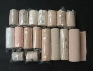 High Elastic Medical Grade Class I Sports Compression Bandage Roll Spandex Tabby Rubber ISO 13485 Certified Latex Latex Free YN