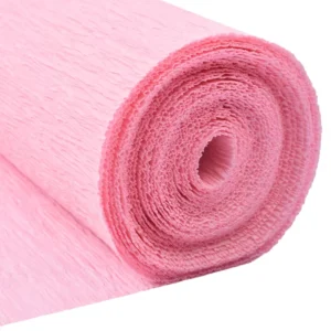 High Elastic Pink Crepe Specialty Paper Single Sided for DIY & Flower Packaging