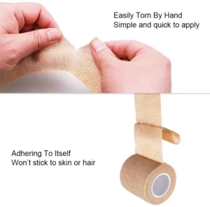 High Elasticity Self Adherent Bandage Non Woven Cohesive Wrap for Sport Support 2.5cm*4.5m