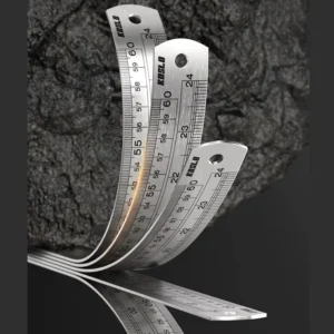 High End Stainless Steel Straight Metal Ruler 300mm/12inch Student’s Measuring Tape Metal Etching Scale Gauge for Engineers