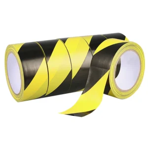 High Performance PVC Floor Waterproof Safety Signage Self Adhesive Step Marking Hazard Warning Road Tape Hot Melt Adhesive Type