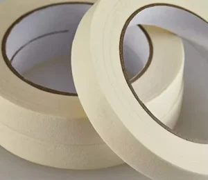 High Performance Strong Adhesion White Crepe Paper Rubber Adhesive Painters Masking Tape for Indoor Decoration Painting Home Use