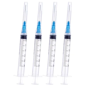 High Precision Medical Veterinary 1ml 3ml 5ml 10ml Sterile Disposable Luer Lock Syringe with Needle
