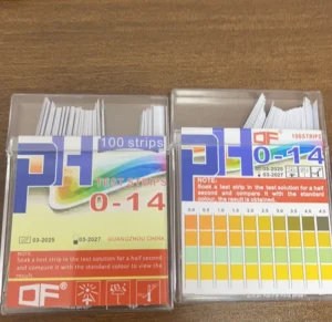 High Precision Test Strips pH Tester pH Test Paper 100 Strips Pack for Lab Cosmetic 0-14 pH