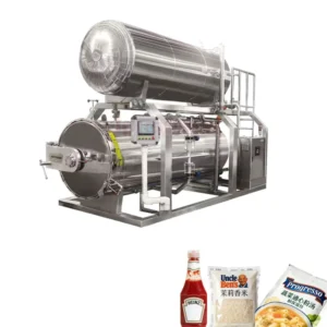 High Pressure Automatic Water Immersion Retort Pressure Tank Control System for Canned Pork Luncheon Meat Sterilization