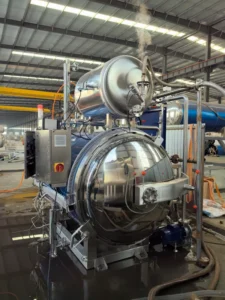 High Productivity Stainless Steel Pouched Canned Pet Food Sterilizer with SIEMENS Control CE Certified High Temperature