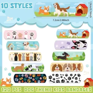 High Quality 100 Count Colorful Various Cartoon Pattern Waterproof Adhesive Bandage Band aid for Wound Care