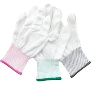 High Quality 13 Needle Polyester PU Medium Thickness Anti Slip Non Disposable Gloves for Women’s Gardening Safety