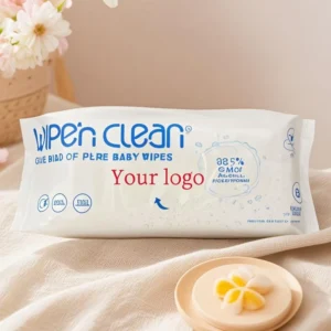 High Quality 80pcs Spunlace Nonwoven Fabric Eco friendly Baby Wipes Soft & Unscented 80pcs Packed Wet Wipes for Sensitive Skin