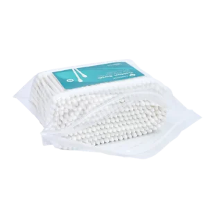 High Quality Absorbent Pointed Round Tip Cotton Bud 300pcs PP Stick Cotton Swab with PP Bag