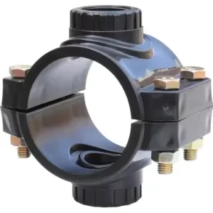 High Quality Agricultural Pipe Clamp Saddle Plastic PP Hdpe Bidirectional Saddle Tee Irrigation Pipe Saddle Irrigation Fitting