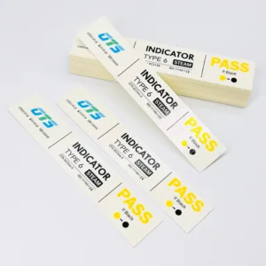 High Quality Autoclave Disposable Class 6 Steam Sterilization Indicator Strips 15mm*100mm Yellow Black EN868 7 ISO11140 1
