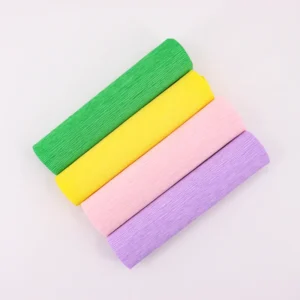 High Quality Customized Color Disposable Crepe Paper Roll for Flower Wrapping for Festive Occasions Halloween Christmas Easter