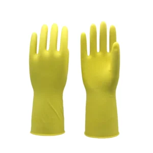 High Quality Cut Resistant Cleaning Long Sleeve Rubber Gloves Kitchen Latex Household Gloves