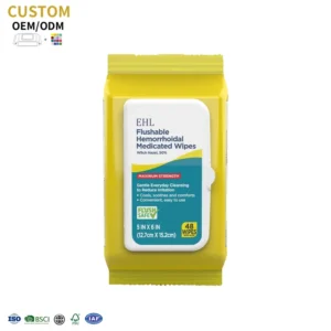 High Quality Disposable Flushable Wet Wipes for Daily Use for Adults Household Cleaning