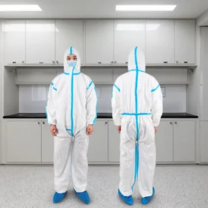 High Quality Disposable Medical Protective Clothing Breathable Film Strip Coveralls Waterproof SF High Visibility