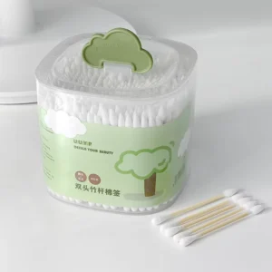 High Quality Double Head Cleaning Q Tips Daily Use Cottoned Tipped Organic Cleaning Eco Friendly Cotton Swabs Makeup tools