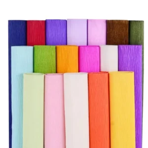 High Quality Giant Colored Custom Creative Handmade Decoration Art Wrapping Crepe Paper for Flower