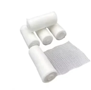 High Quality Medical Grade Breathable PBT Pleated Elastic Bandage Wound Care Gauze Bandage Roll CE Certified Class I