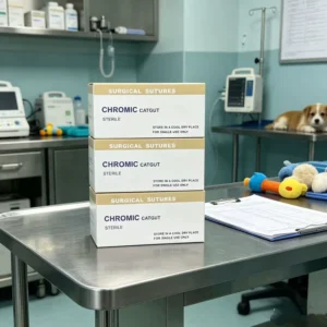 High Quality Medical Smooth CHROMIC CATGUT Surgical Suture Vet Disposable Medical Sutures CHROMIC CATGUT