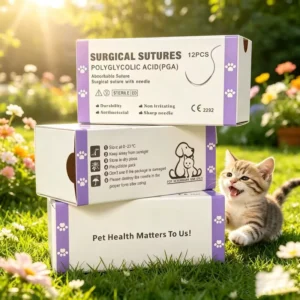 High Quality Medical Smooth PGA Surgical Suture Vet Disposable Medical Sutures PGA
