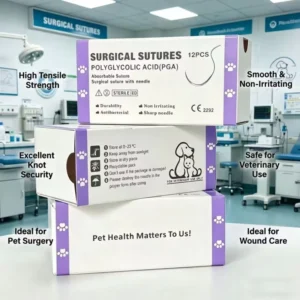 High Quality Medical Smooth PGA Surgical Suture Vet Disposable Medical Sutures PGA