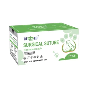 High Quality Medical Veterinary Nylon/PGA/PGLA/PDO Surgical Sutures Medical Thread with Needle