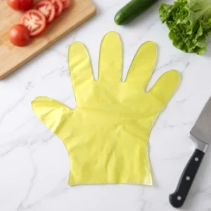 High Quality Medium Soft Waterproof TPE PVC Eco Friendly Disposable Clear Food Grade Serving Gloves