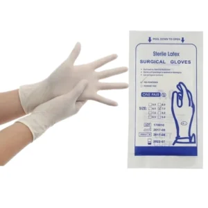 High Quality Powder Free Rubber Latex Gloves Pack in Pairs Disposable Medical Use Examination Sterile Latex Surgical Gloves