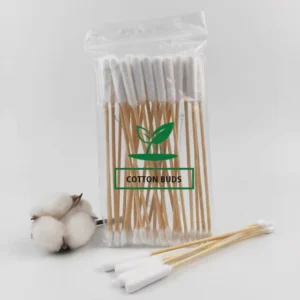 High Quality Professional Q Tips Eco Friendly Natural Biodegradable Bamboo Double Head Large Cotton Bud