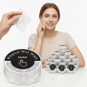 High Quality Push Magic Compressed Wet Wipes Capsule Disposable Wet Tissues for Effective Daily Cleansing for Daily Use