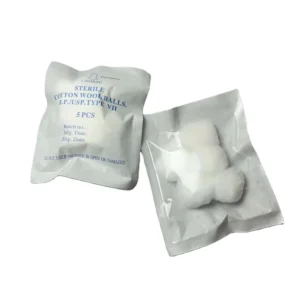 High Quality Richmed Custom Logo 100% Pure Sterile Medical Grade Class I Cotton Wool Balls EOS Disinfecting CE ISO Certified Bag