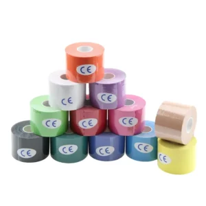 High Quality Sport Athletic Acrylic Adhesive Kinesiology Muscle Protective Tape Bandage Waterproof Elastic 5cm X 5m