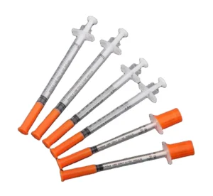 High Quality Sterile Disposable Insulin Syringe 0.3cc 0.5cc 1cc for Diabetic Injection
