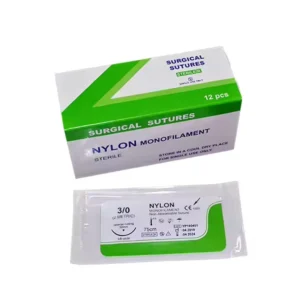 High Quality Surgical Sutures Medical Supplies 75cm Surgical Nylon Suture