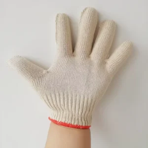High Quality White Cotton Knitted Safety Work Gloves