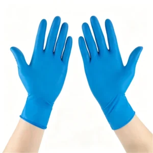 High Standard Blue Nitrile Gloves Disposable Powder Free Custom Size OEM Durable Puncture Resistant Industrial